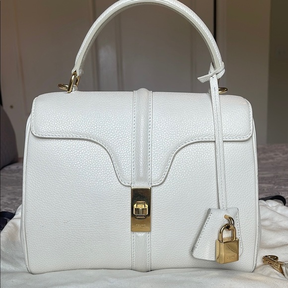 Celine Cream Leather Satchel - Picture 1 of 15